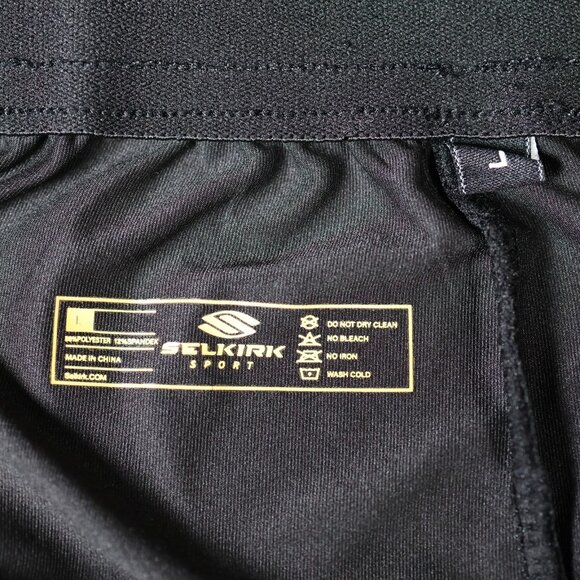 Selkirk Sport Shorts Mens Large Black Athletic Performance Stretch Pickleball - Picture 6 of 14